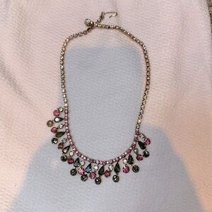 Hattie Carnegie signed Vintage 16”Rhinestone necklace.